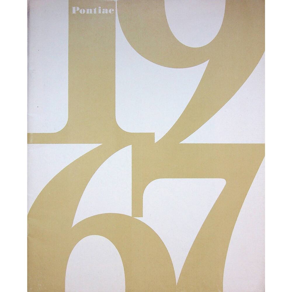 Orig 1967 Pontiac Line Up Brochure GTO 2-2 Le Mans Tempest Grand Prix Bonneville